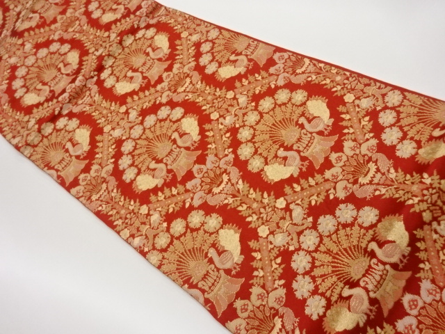 JAPANESE FUKURO OBI / WOVEN BIRDS